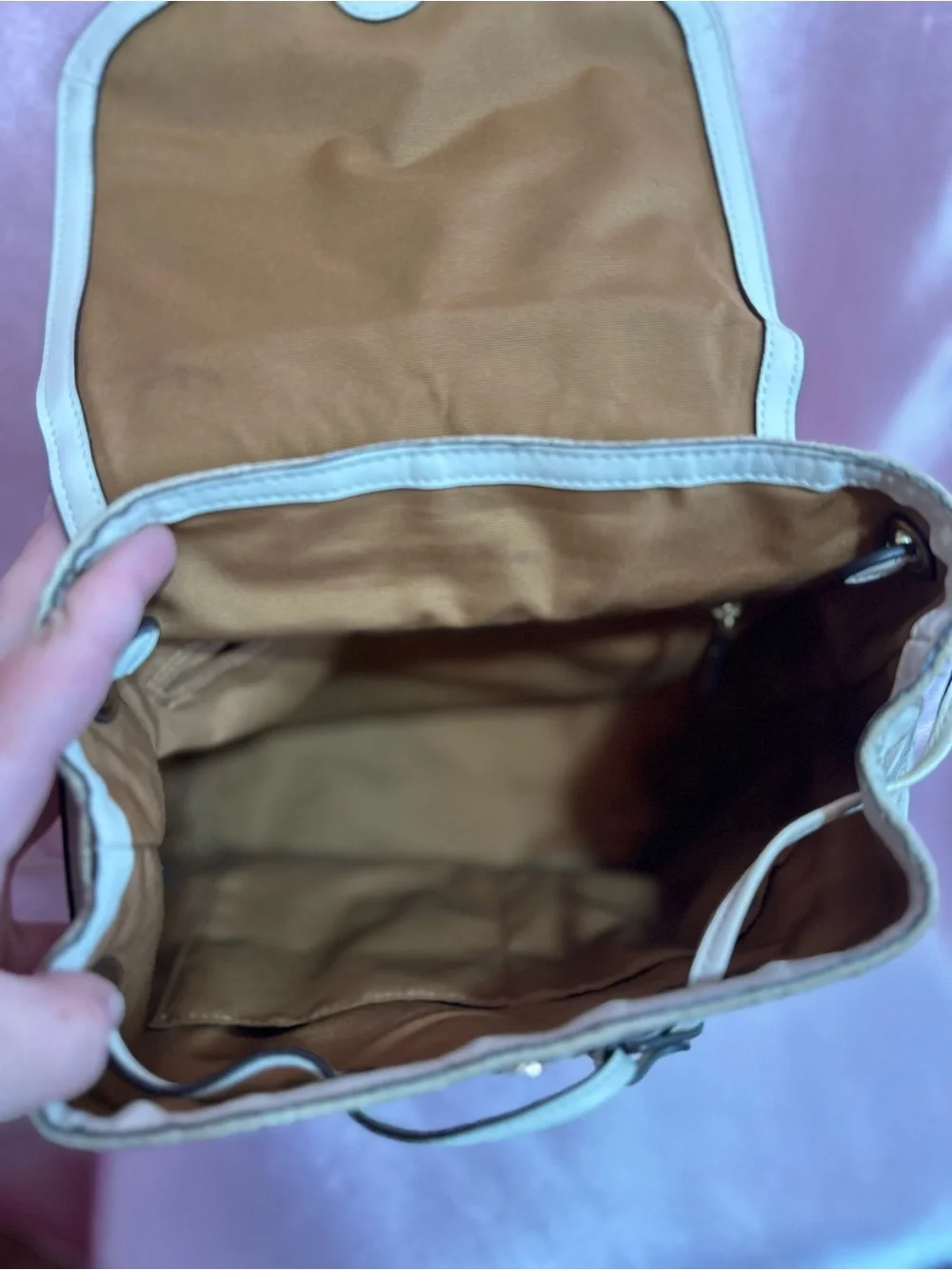 Coach backpack tan